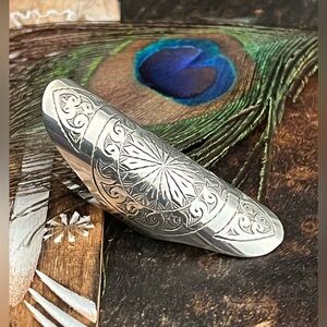SterlingSilver tribal mandala Ring size 8 fits like a 7-7.5